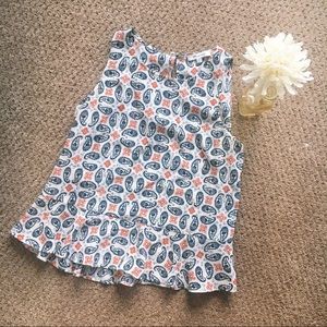 Madewell Bandana Paisley Silk Ruffle Top